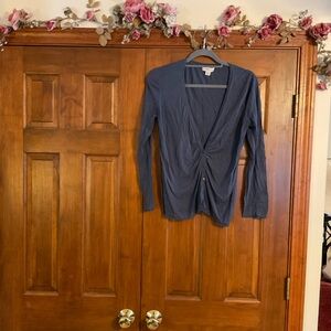 Women's Blue Long Sleeve Top, ColdwaterCreek.size Lg. Good condition